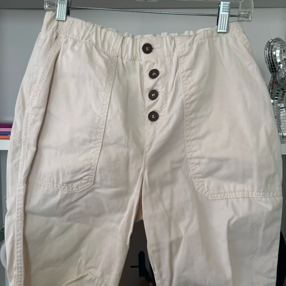 FREE PEOPLE Cadet Pull On Joggers in Almond Buff